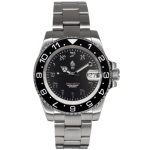 Classic Black Dual Time Zman Watch
